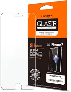 Spigen, 1 Pack, Screen Protector for iPhone 8 (4.7") / iPhone 7 Screen Protector, Glas.tR SLIM, 9H Hardness, Case-Friendly, Anti-Fingerprint, Anti-Scratch, iPhone 8/7 Compatible Tempered Glass