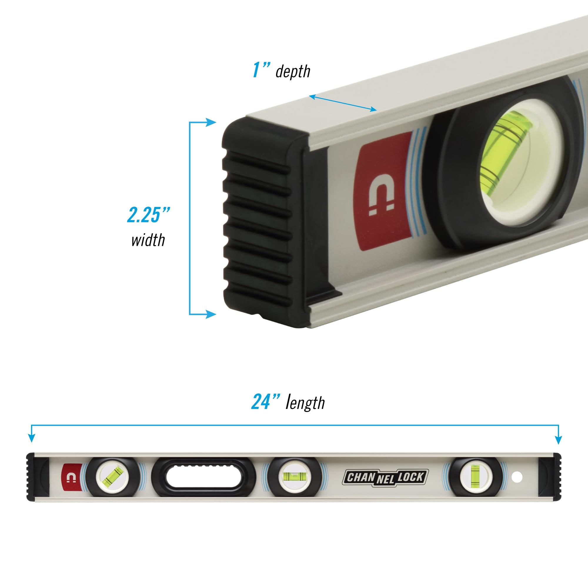 Channellock Magnetic I-Beam Level - 24 Inch -6