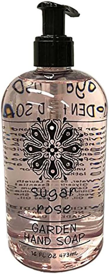 Greenwich Bay Sugar Rose Garden Hand Soap, Shea Butter and Aromatherapy in a Bottle