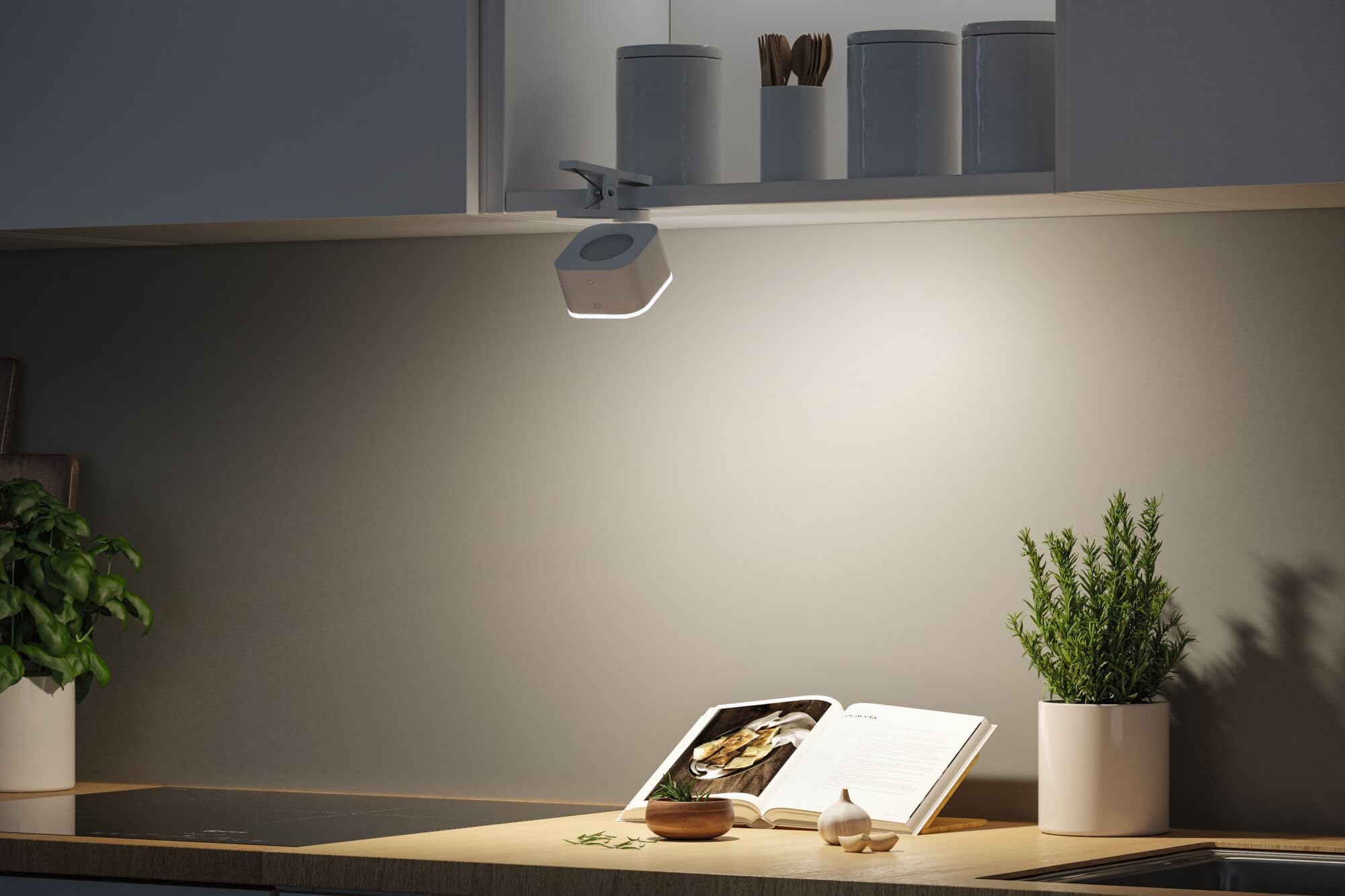 Paulmann Lamp à pos mob Varia magnetic 3in1 LED WhiteSw dim 3W USBC Blanc Pla Métal 71172