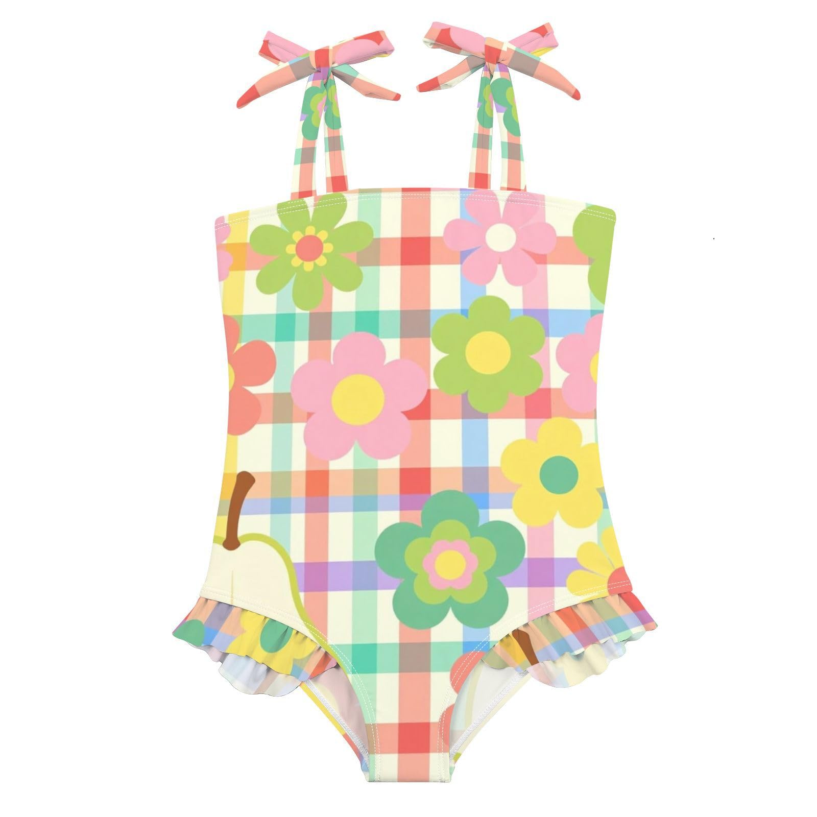 FRODOTGV Costume da bagno intero da ragazza ad asciugatura rapida, costume da bagno estivo da spiaggia per bambina