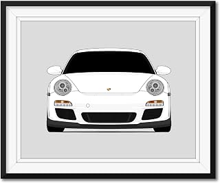 Porsche 911 GT3 997.2 (2009-2012) Inspired Poster Print Wall Art Decor Handmade (Unframed)