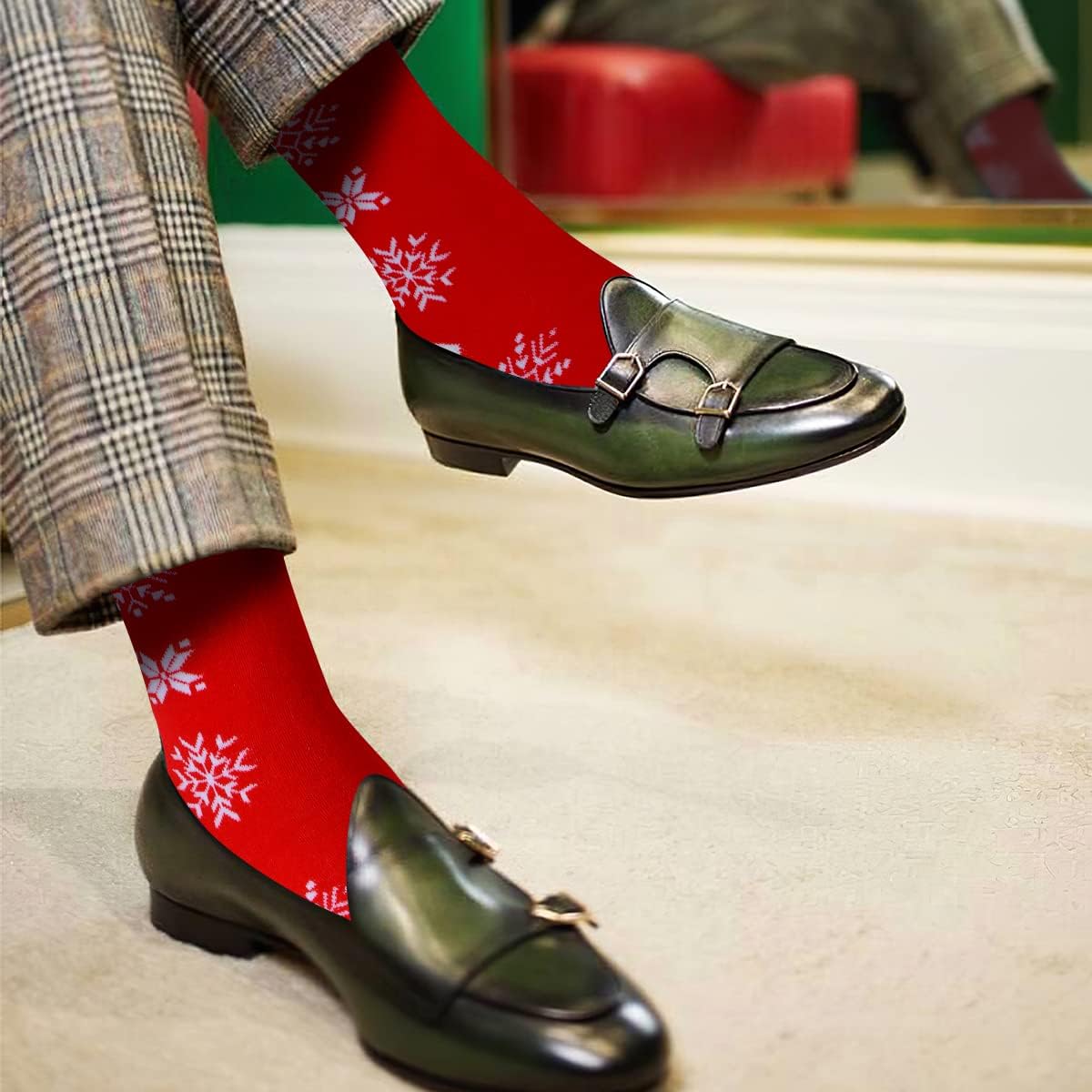 MarJunSep 28 Pairs Women's Christmas Holiday Socks Bulk for Unisex Adults Family Christmas Gifts Exchage Stocking Stuffers - Image 5