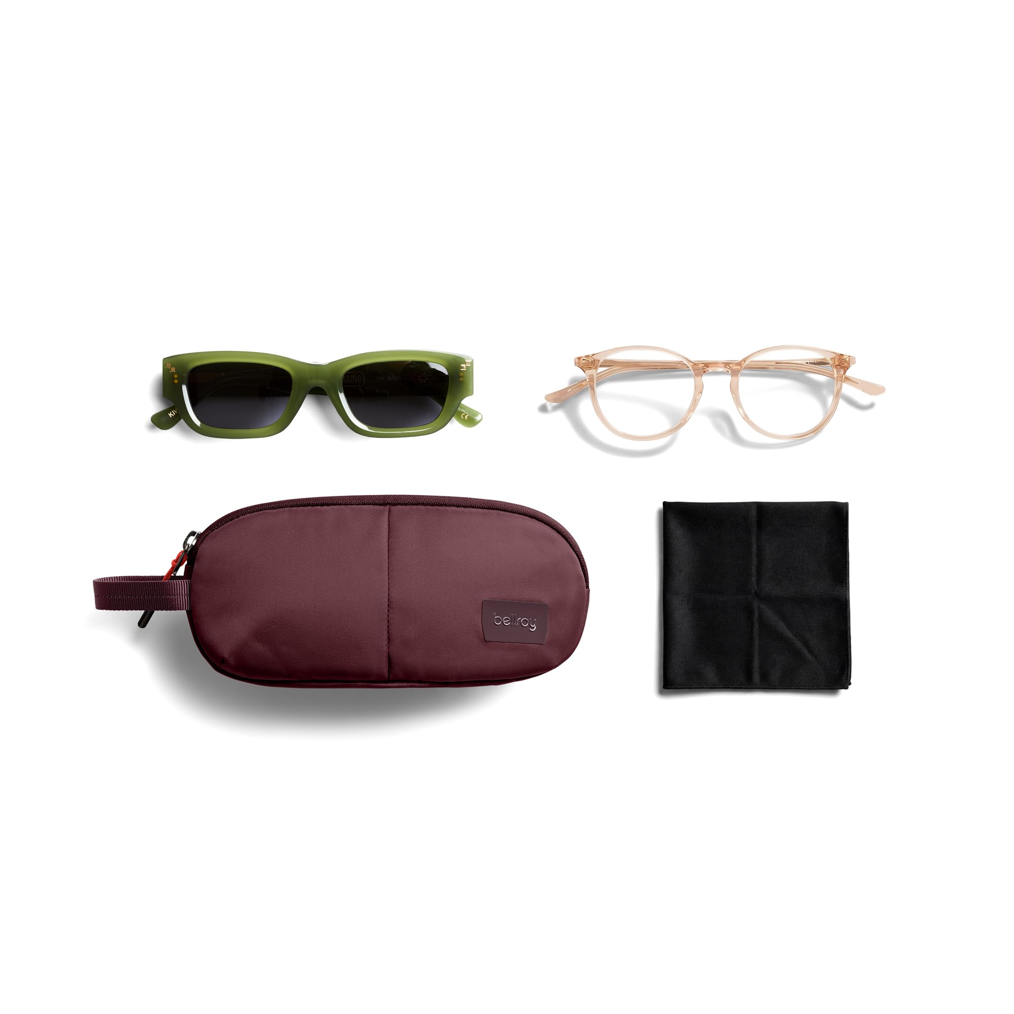 Bellroy Laneway Sunglasses Pocket, Gepolstertes Brillenetui - Fig | 0.65L gepolstertes Brillenetui mit Innentasche und zwei Fächern