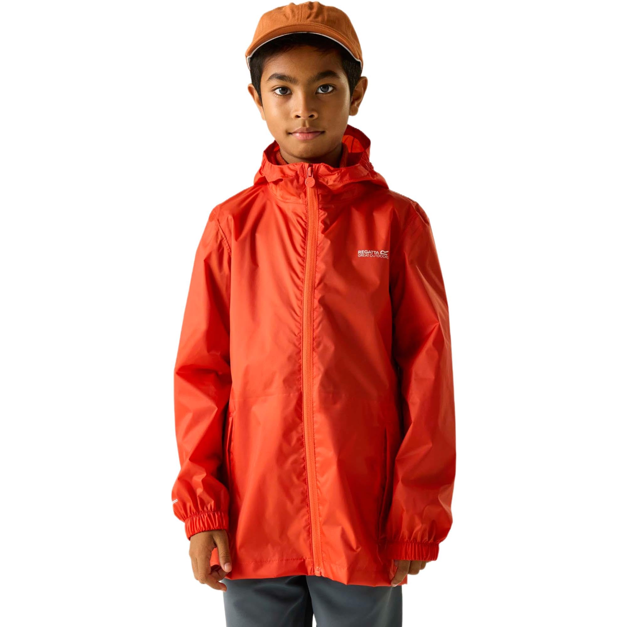 Regatta  Kids Kid Pack It Iii Waterproof Jacket - Rusty Orange - 3-4 Years