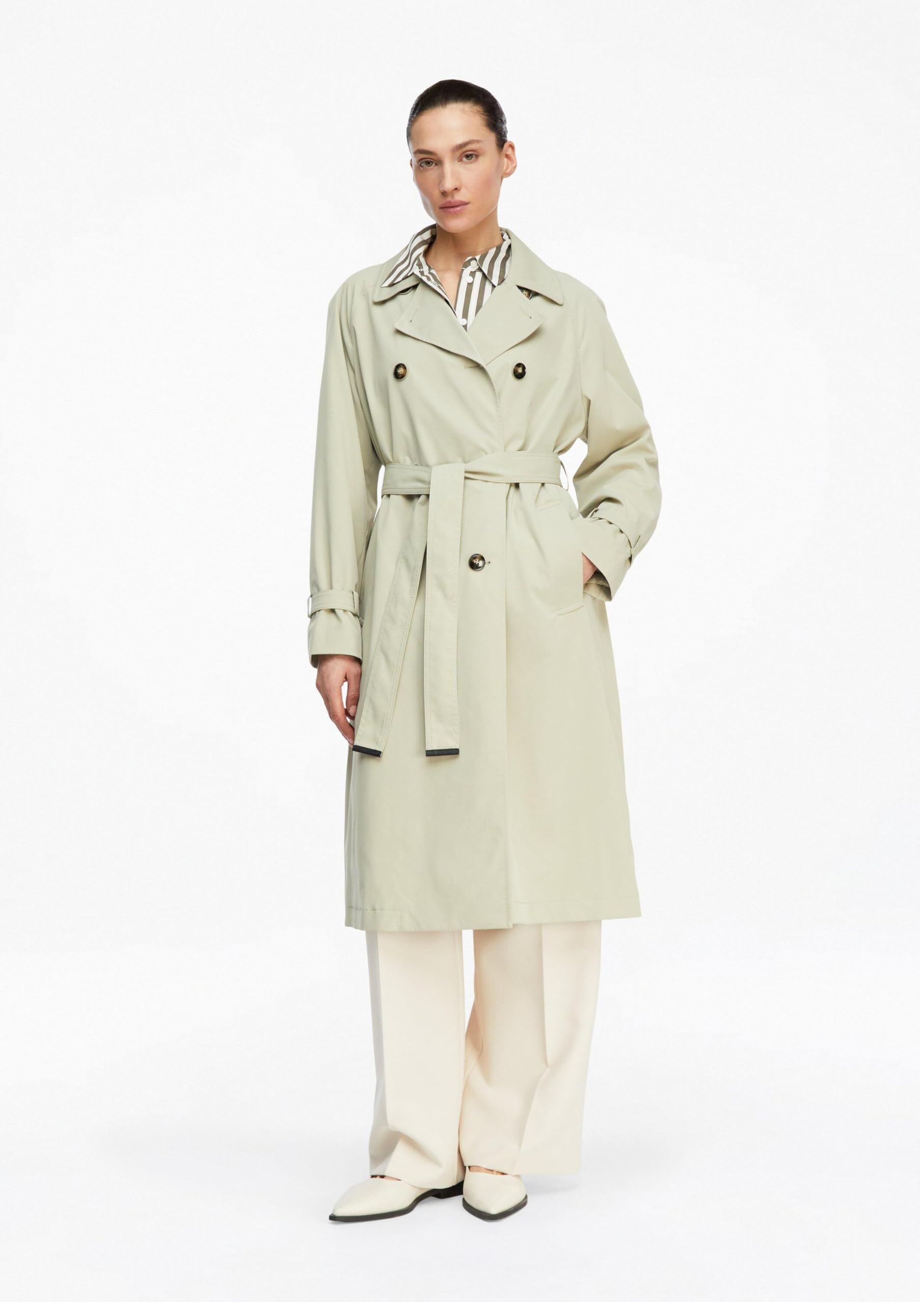 COMMA Klassischer Trenchcoat mit Bindegürtel