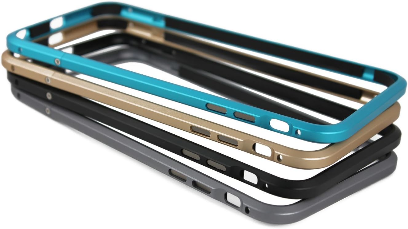 iPhone 6 Plus Case, iPhone 6S Plus Case, Aluminium Alloy Metal Frame Armor[No Inner Bumper] [Raised Edge Protection] for iPhone 6 Plus, 6S Plus (Black)