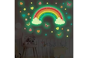 Glow in The Dark Rainbow Stickers for Wall