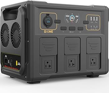 Amazon.co.jp: EI ONE（エイワン）ポータブル電源 1200W 長寿命 90分満