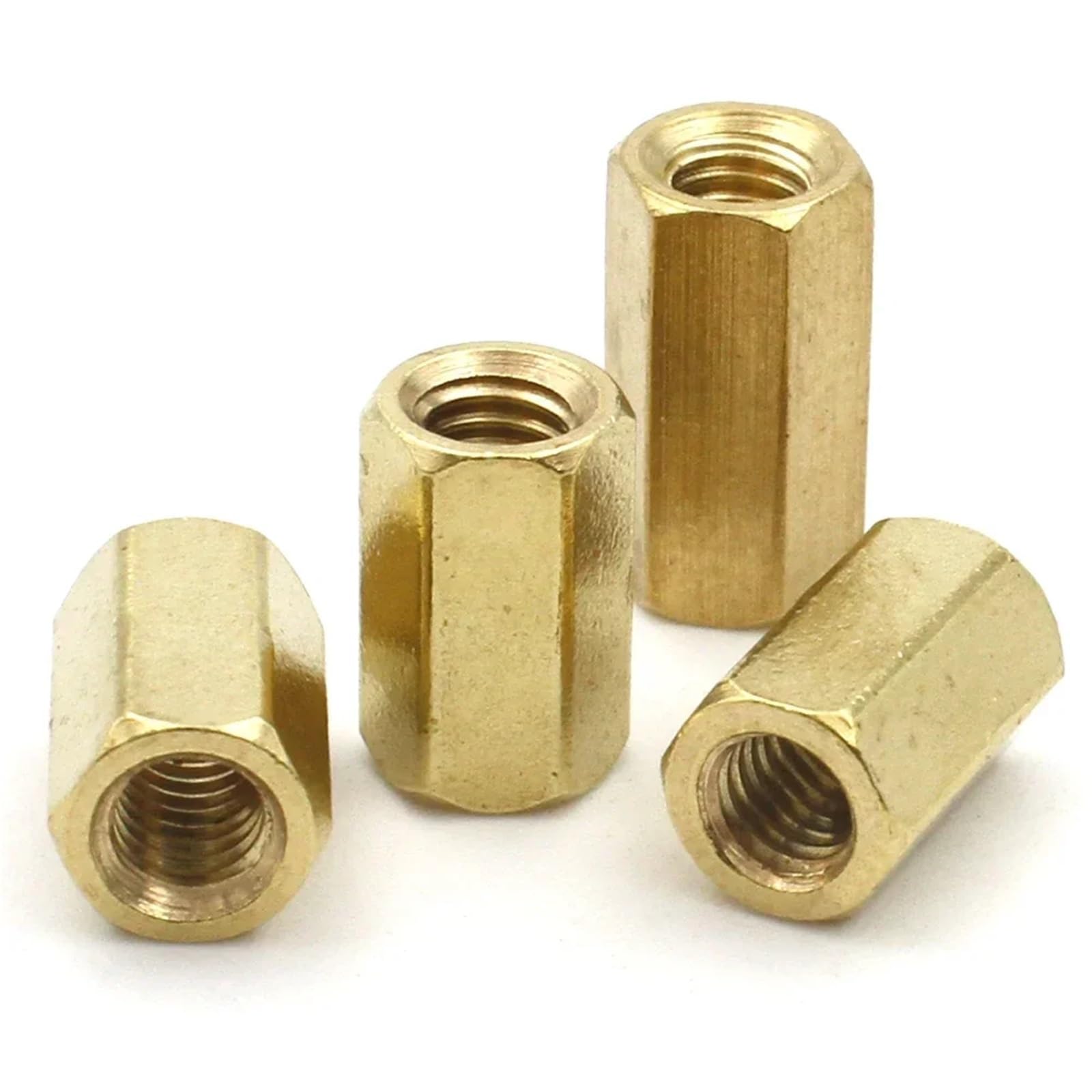 10/20/50 Piezas M2 M2.5 M3 M4 M5 M6 Espaciador Hexagonal de latón Macho a Hembra Espaciador de Perno Hexagonal Pilares Huecos(65mm,M4x20pcs)