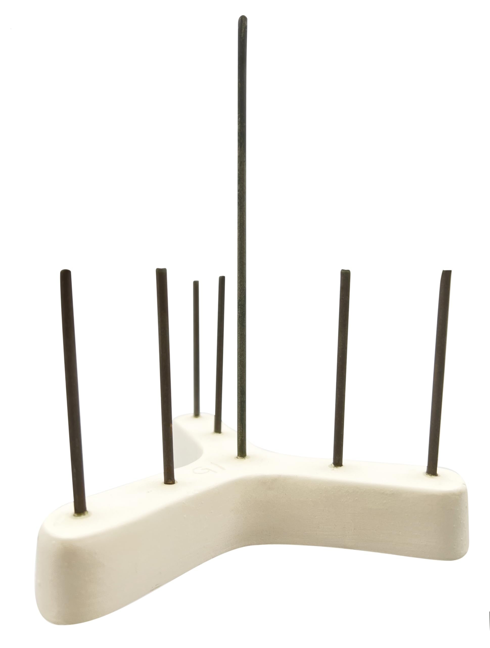 Ceramic Doll Stilt for Kiln Firing of Tall Ceramic and Pottery Pieces - Includes 7 Rods with 4