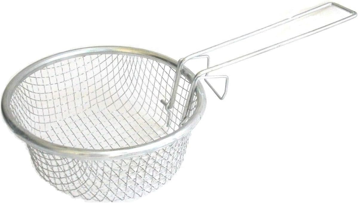 5.5" Deep Frying Basket Net Grid - Stainless Frier Strainer 14cm, Chips/Pakora Maker