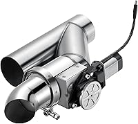 SPELAB 3.0 Inch Electric Exhaust Cutout Valve Kit with Remote Control - Louder Sound, More Horsepower