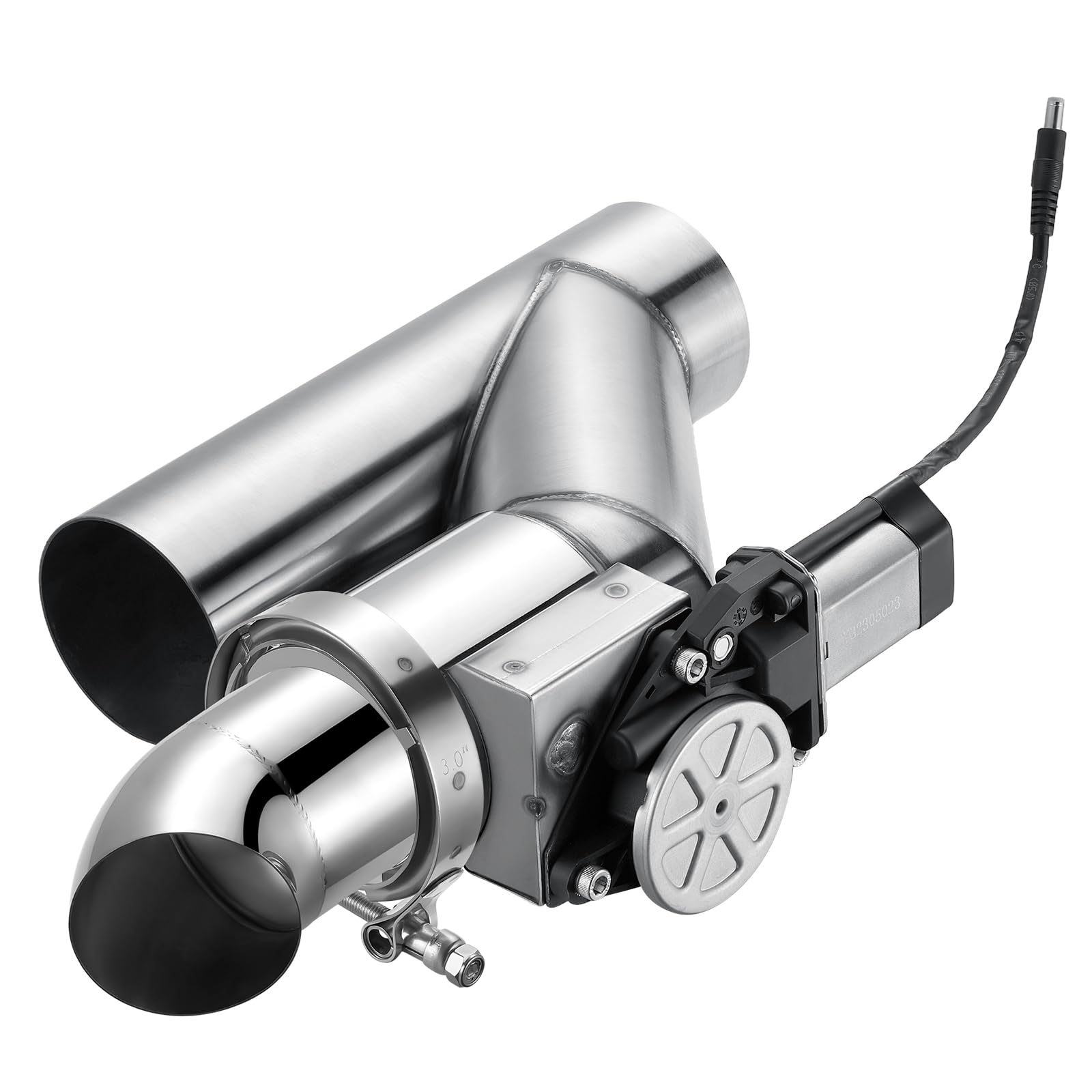 SPELAB Electric Exhaust Cutout 3.0 Inch with Elbow Muffler