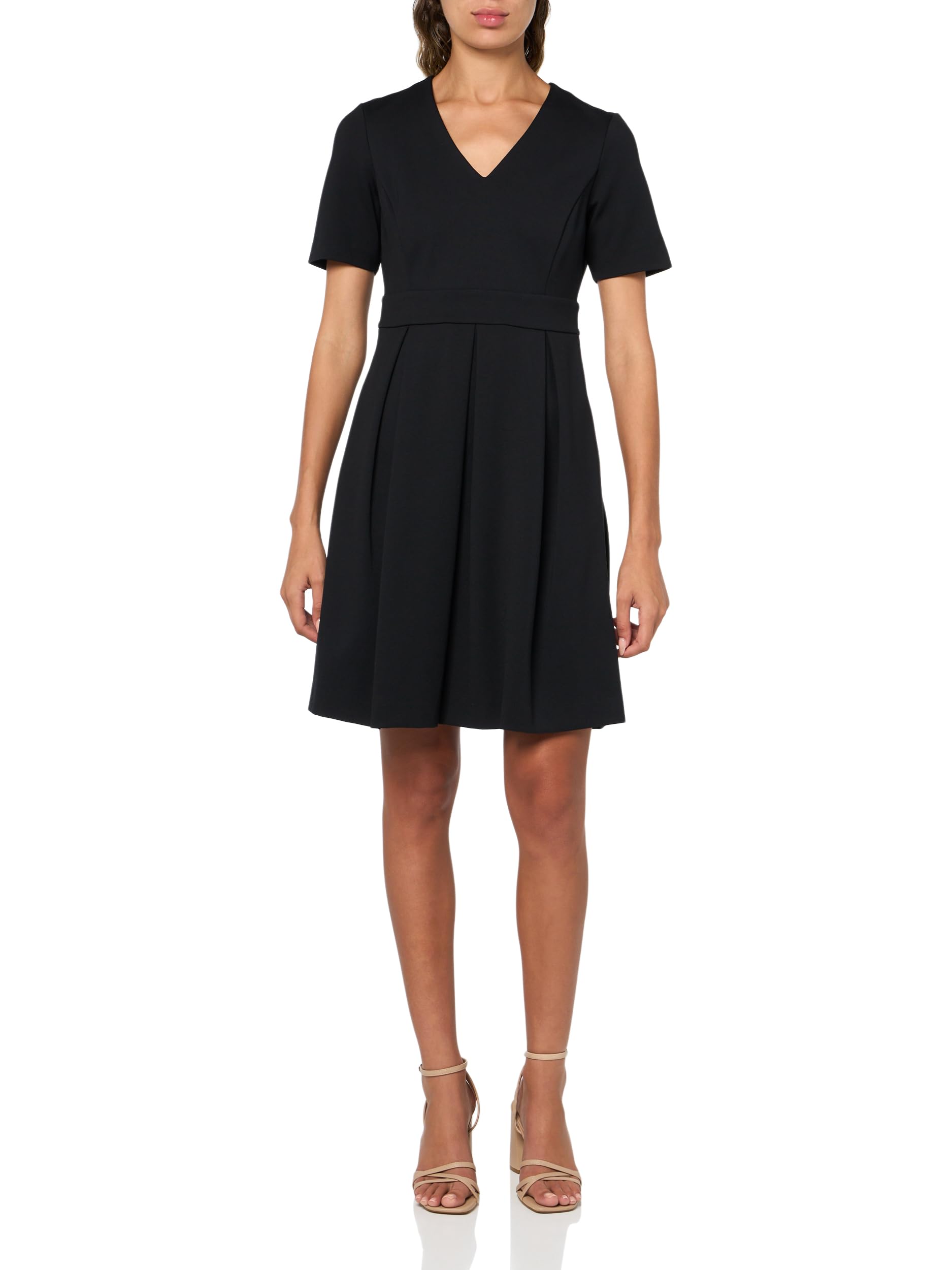 Robe col v ponte chic parfaite pour le bureau et les sorties