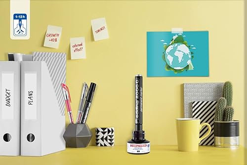 Miniatura 4 de edding Tinta de repuesto MTK 25 - negro - 0.8 fl oz - con sistema capilar, ideal para rellenar de forma limpia y sin complicaciones casi todos los