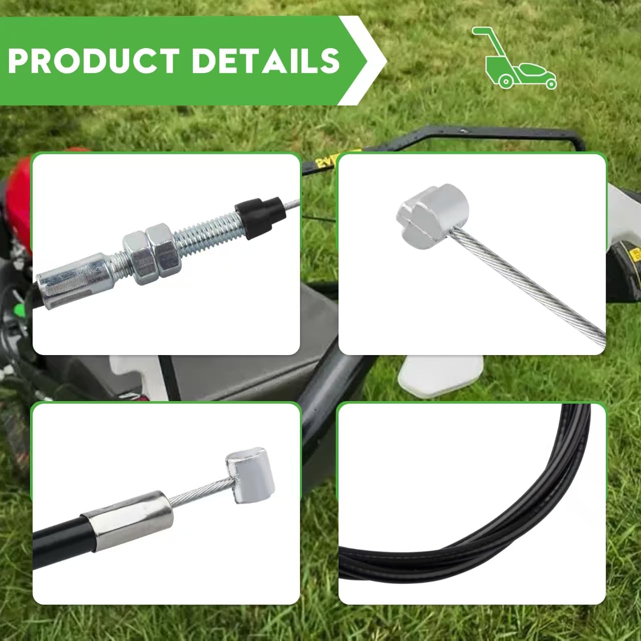 17910-VB5-A01 - Cable de acelerador de repuesto para Honda, compatible con cortacésped Honda HRA214, HRA215, HRA216, HRC215, HRC215K1, HRC216, HRC316, HRC216K1, sustituye a 17910-Va4-800, Sta. ens 290