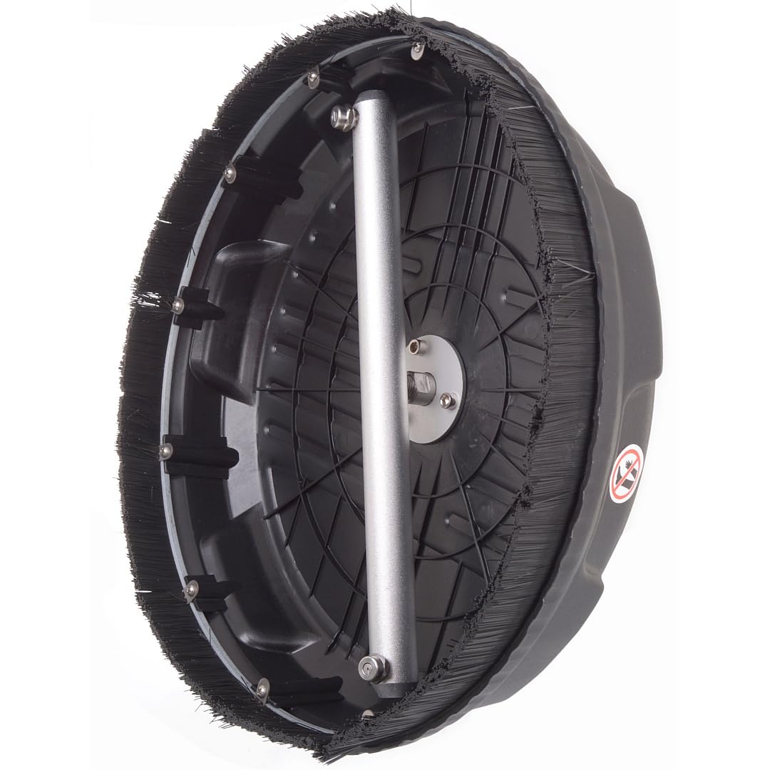 TECHKAR T-Racer Flächenreiniger Terrassenreiniger Bürste 380mm Durchmesser Kompatibel mit Karcher Hochdruckreiniger K2 K3 K4 K5 K6 K7