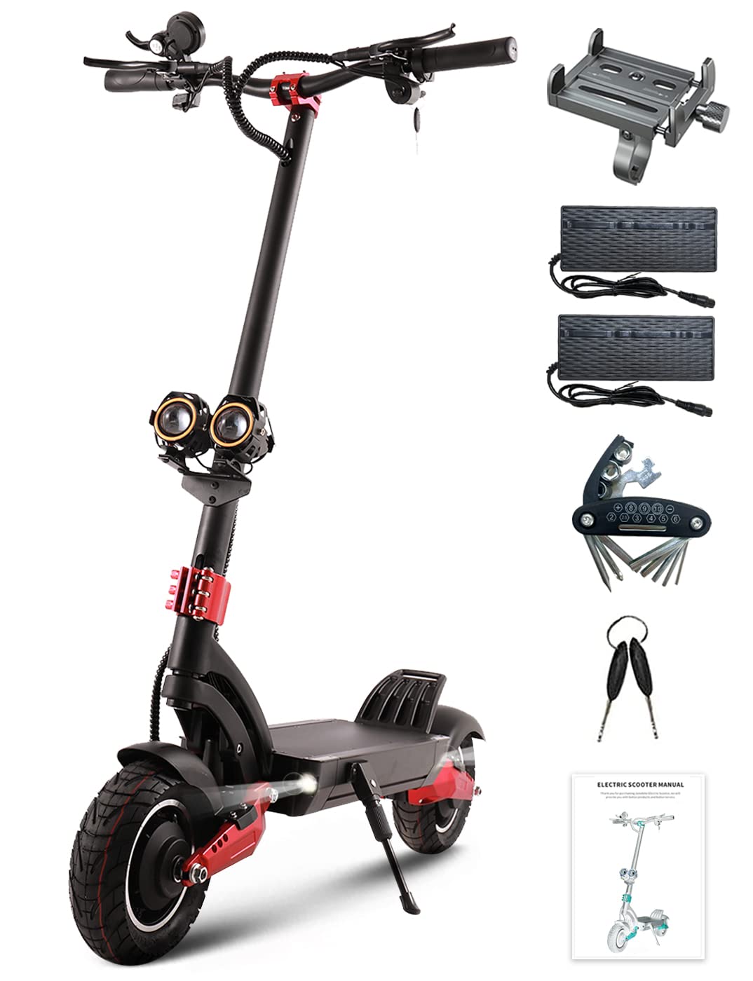 Buy G3 Electric Scooter for Adults, Powerful 1200W/2400W Motor Foldable