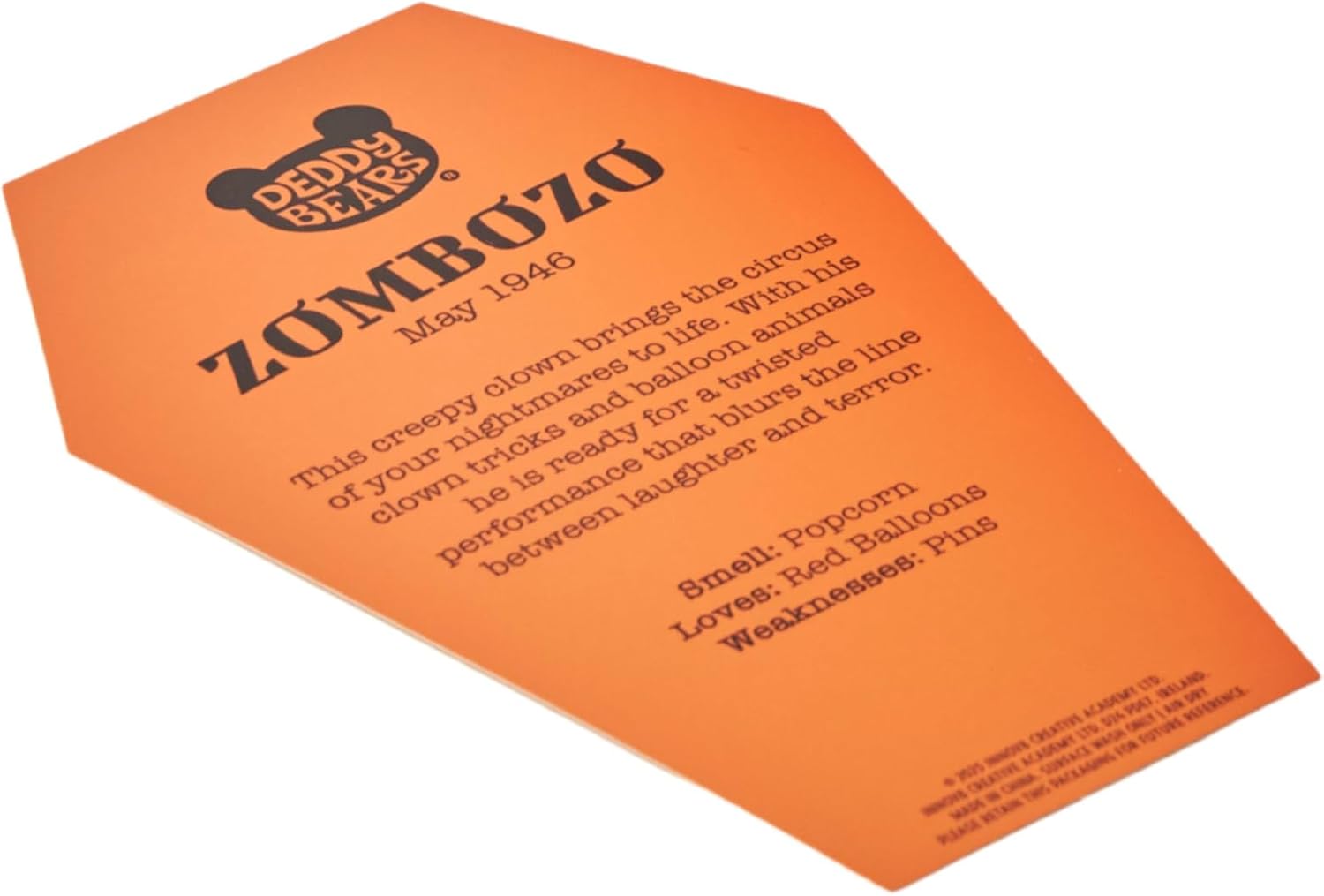 Deddy Bears Halloween Coffin - 5 inch Plush Teddy Bear Stuffed Animal for Travel, Gift, Bedtime for Kids, Teens, Adults - Zombozobear