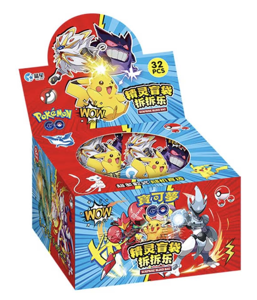 Porte-clés Pokémon Go collection de 32 mini figurines pour ados