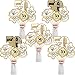 Blulu Birthday Party Decoration Set Golden Birthday Party Centerpiece Sticks Glitter Table Toppers Party Supplies, 24 Pack (50th Anniversary)
