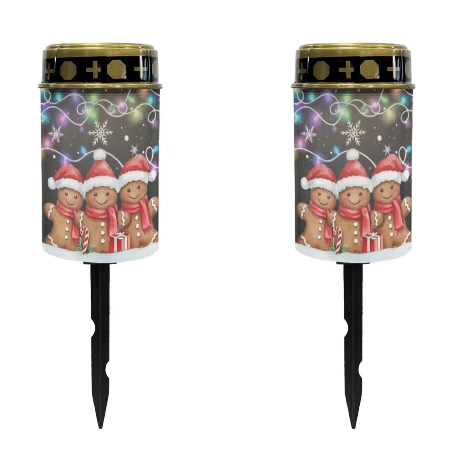 Gingerbread Christmas Memorial Lights for Graves