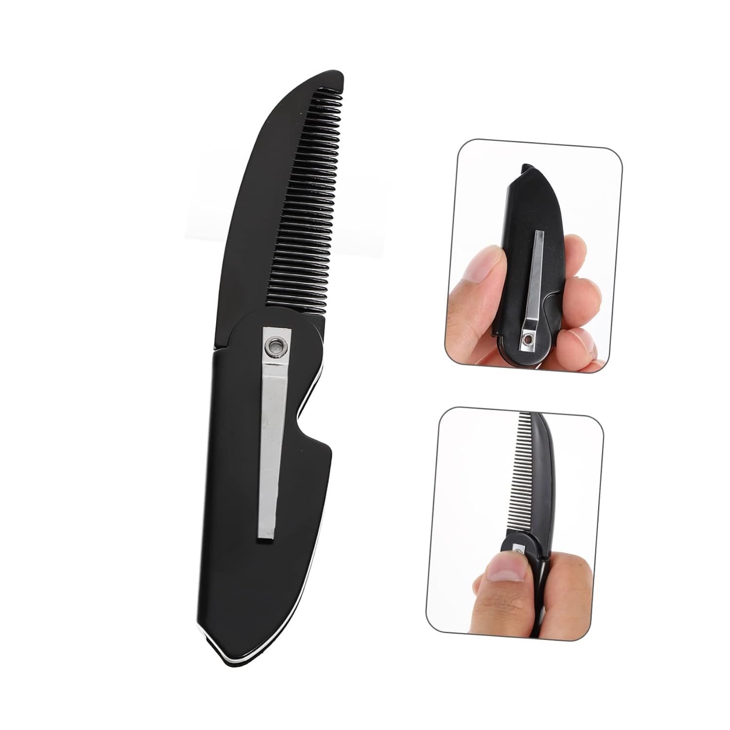 FRCOLOR 16pcs Folding Hair Combs for Men Mustache Combs Beard Care Styling Tool