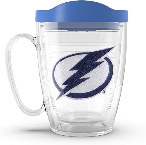 Miniatura 20 de Tervis Vaso aislado de doble pared NHL Pittsburgh Penguins hecho en Estados Unidos mantiene las bebidas frías y calientes, 16 onzas, taza, logotipo