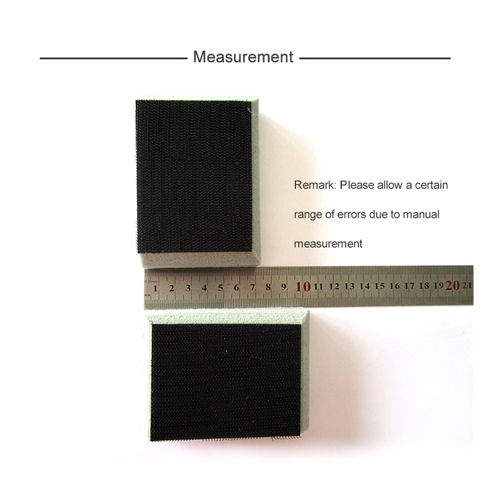 Almohadilla de Pulido 5 UNIDS Cojín de Interfaz de chaflán de Alta Densidad Rectangular 7PCS 70 * 100 mm Padio de Esponja de lijadora Hancha de protección y Bucle abrasivo