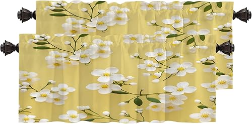 Miniatura 518 de Cenefas de cocina modernas con patrón de cobre marrón dorado para ventanas, cenefas opacas abstractas de marcas de arañazos y cortinas opacas