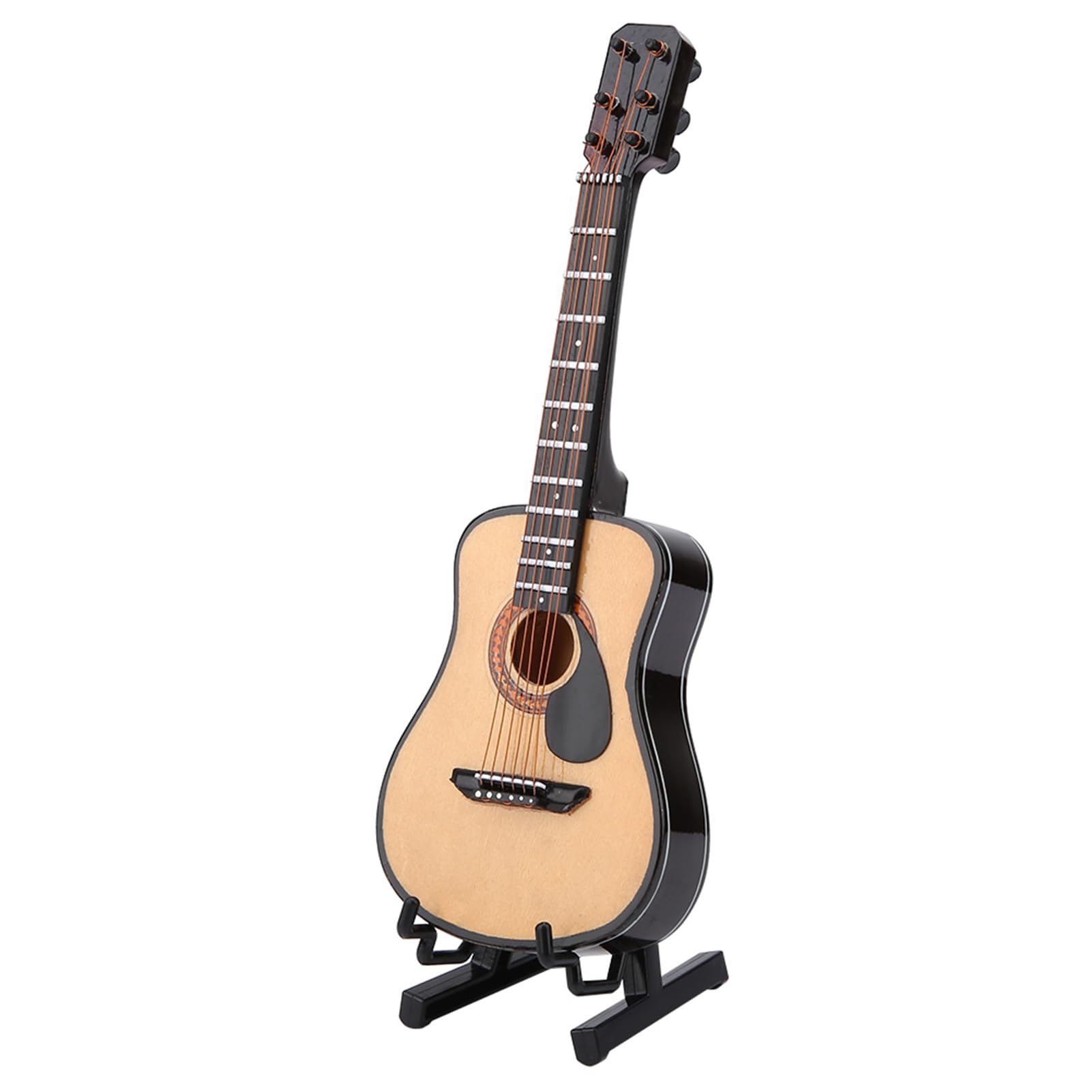 Denash 16Cm Miniature Guitar Model, Mini Wooden Guitar Instrument Model With Gift Package For Desk Shelf Decoration(16Cm)
