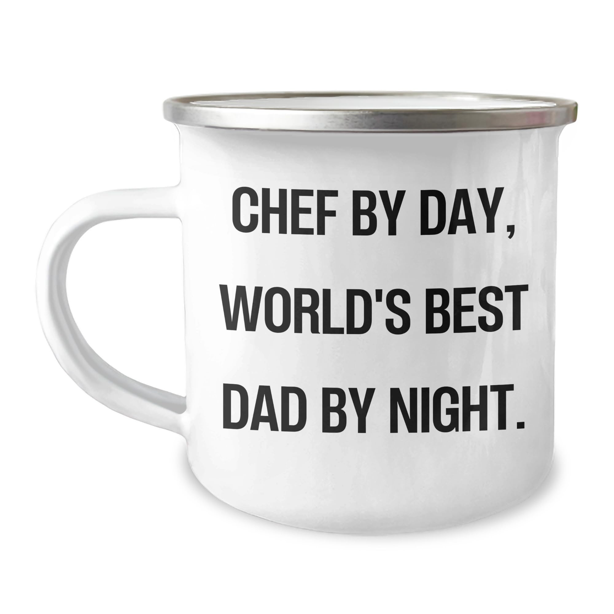 Chef By Day, Always Brewing, Chef Camping Mug Christmas Unique Gifts from Dad, for Chef