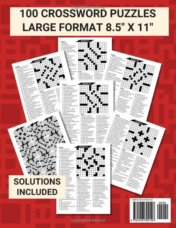 Easy Crossword Puzzles: Challenge the Brain with these Word Activity Games for Adults and Seniors (Crossword Puzzles for Adults and Seniors) image 3