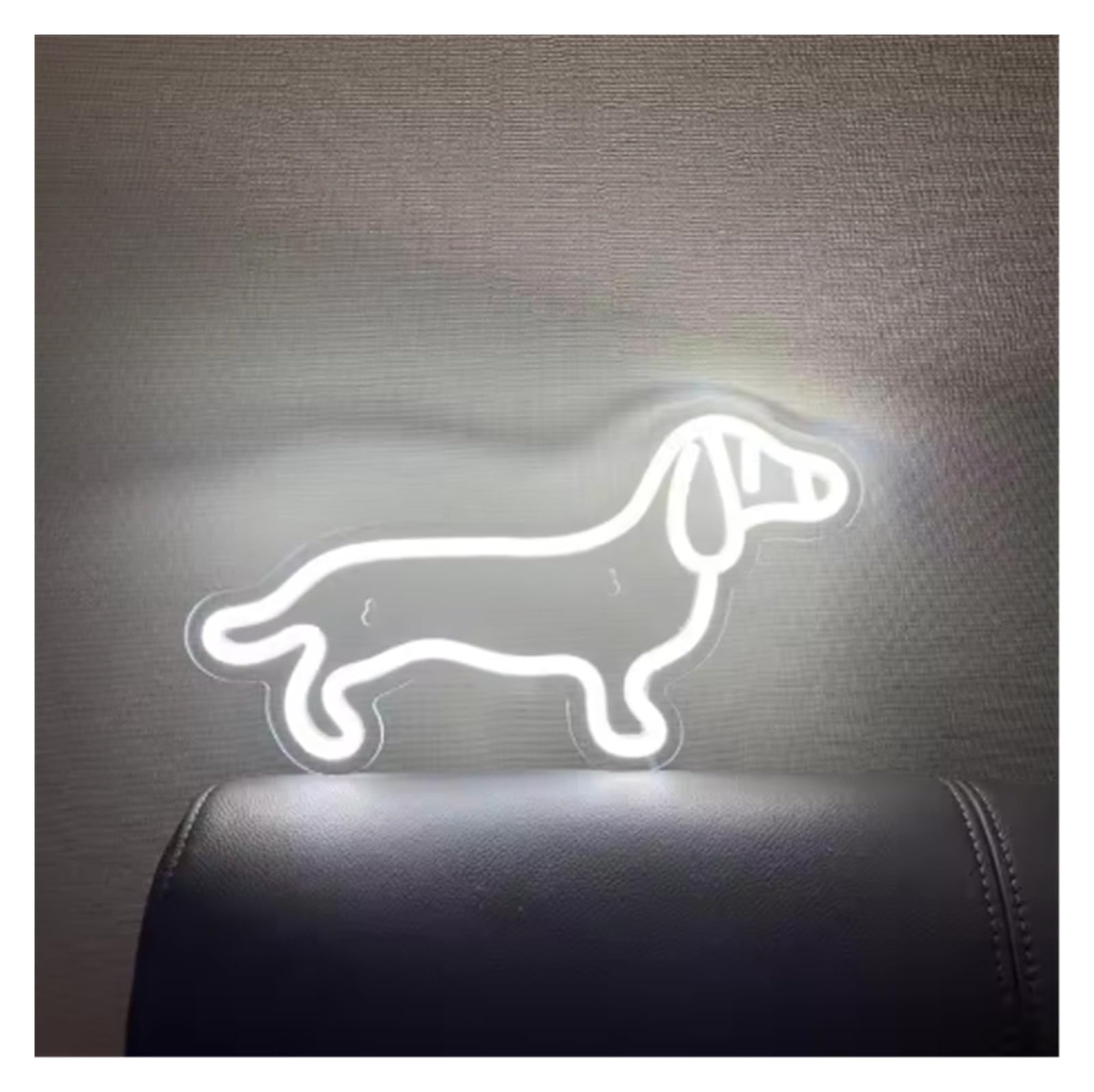 Luz de Diseño de Digital Letreros De Neón Con Forma De Perro, Alimentados Por USB, Para Decoración De Pared Del Hogar, Lámpara De Noche Para Habitación De Niños, 35,5 Cm X 13 Cm