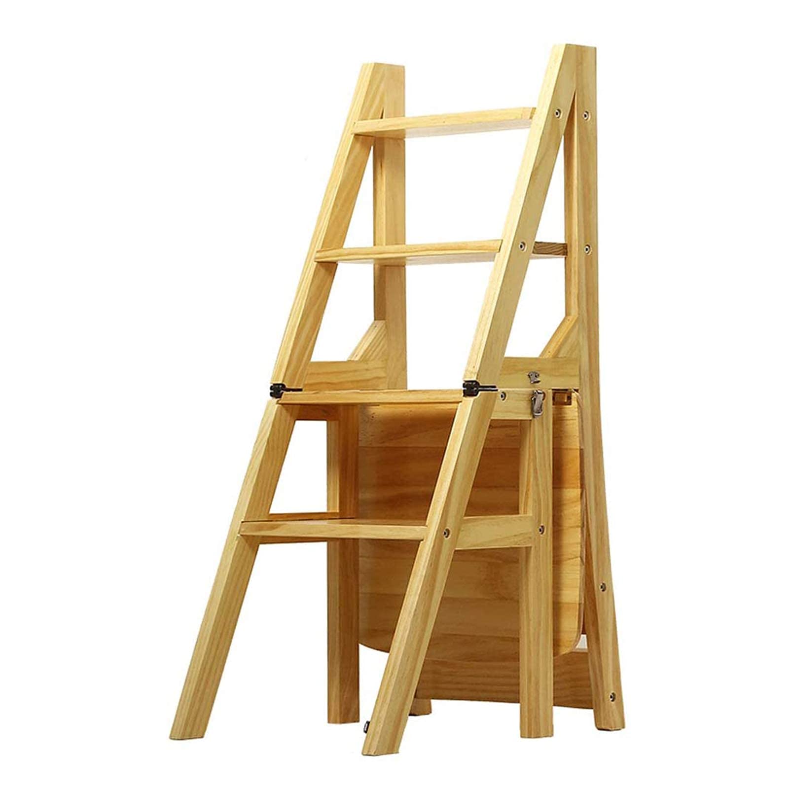 Escabeau pliable de support de plante en bois de qualité supérieure