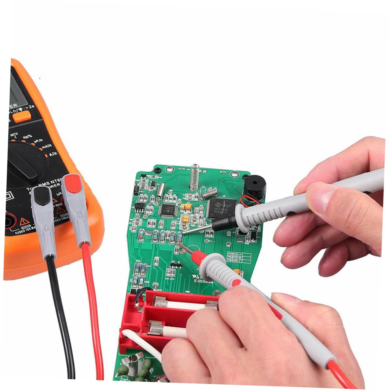 PLAFOPE Set di Accessori per Multimetro 21 in 1 Puntali, Cavi in Pvc Affidabili per Test Elettrici, Morsetti a Coccodrillo per Misurazioni Precise
