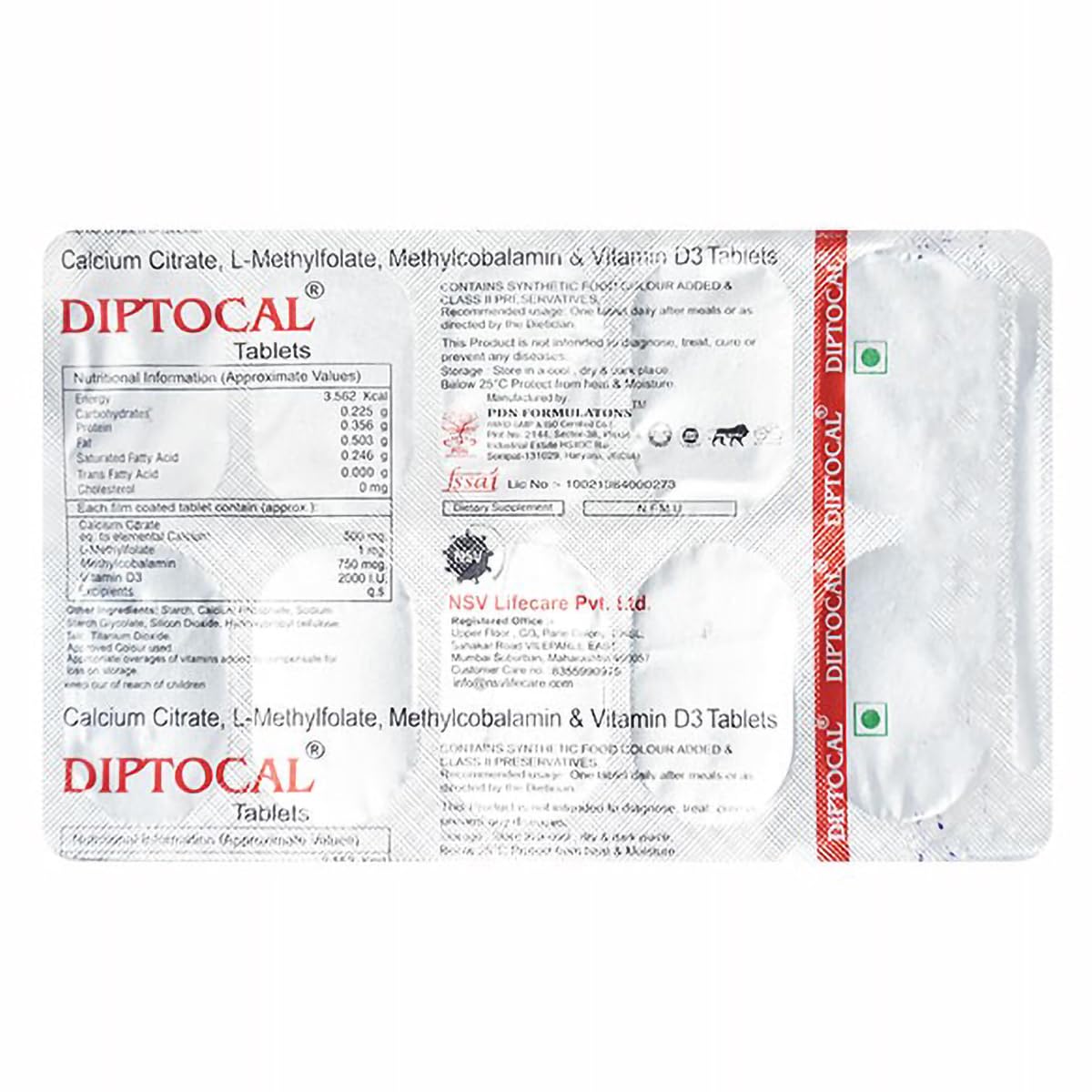 Diptocal - Strip of 10 Tablets