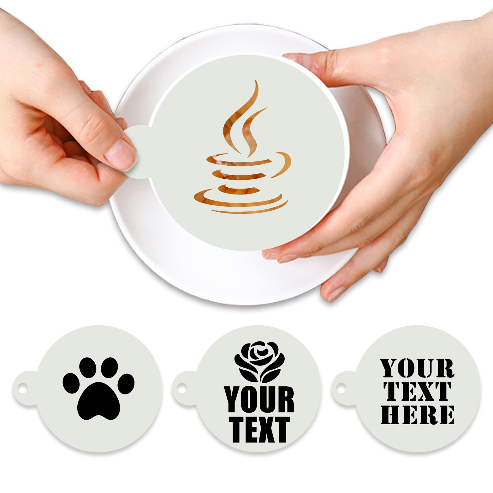 25 stencil per decorazione del caffè, per il giorno del Ringraziamento, per il disegno a forma di cappuccino, per la decorazione di torte