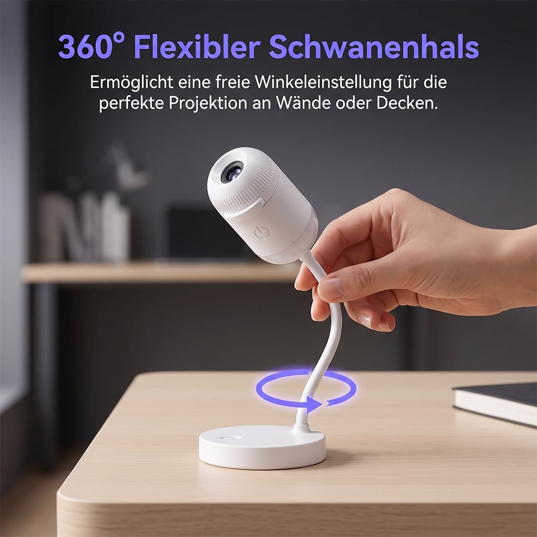 Ozean Projektor Lampe, Sternenhimmel Projektor, Projektor Galaxy, Projektor Unterwasserwelt, Plug-and-play HD Star Projector, HD Smart Dynamic 5d Holographic Night Light Projector，24 Folien
