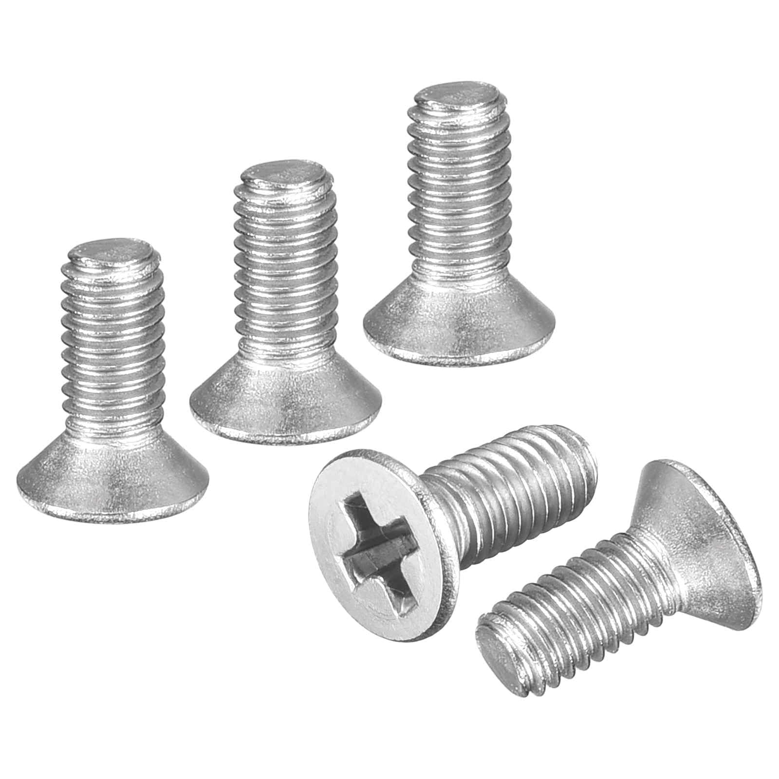 DTGN #2-56x1/4" Flat Head Machine Screws - 25PCS - Good for Electronics and Machinery - 304 Stainless Steel Phillips Countersunk Micro Machine Screws Bolts- Silver — image 1