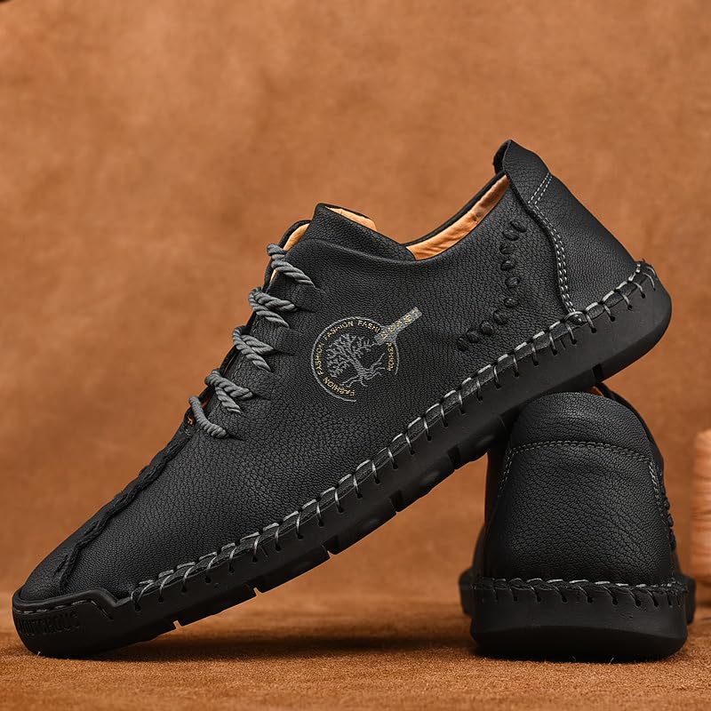 Men's Casual Dress Oxfords Shoes Business Formal Derby Sneakers.Men's Leather Lined Dress Oxfords Shoes3
