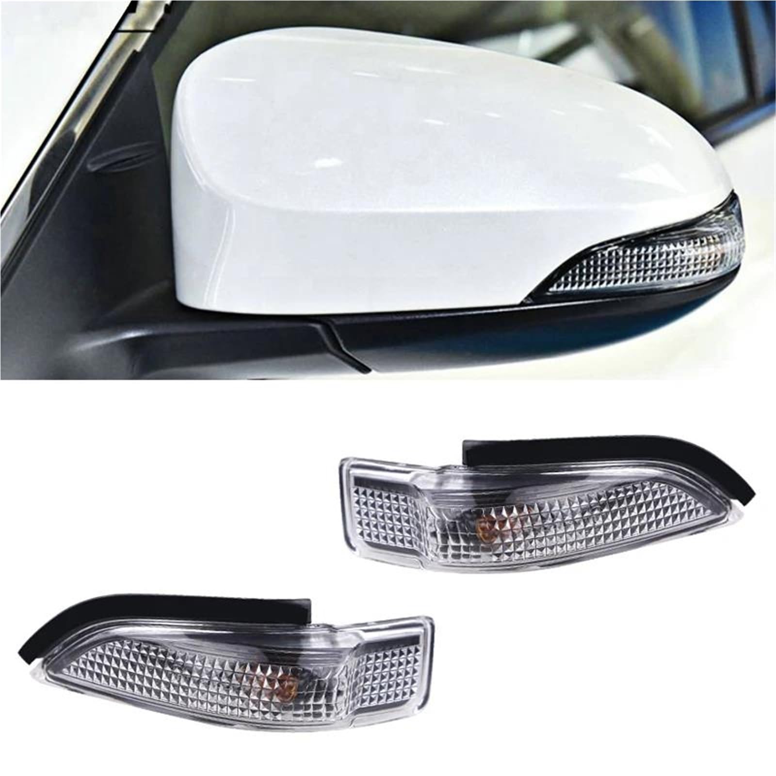 Genérico Señal Giro Espejo RetrovisorDe Coche Intermitente 81730-52100 Para Toyota Para Camry 2013 2014 2016(Left and Right)