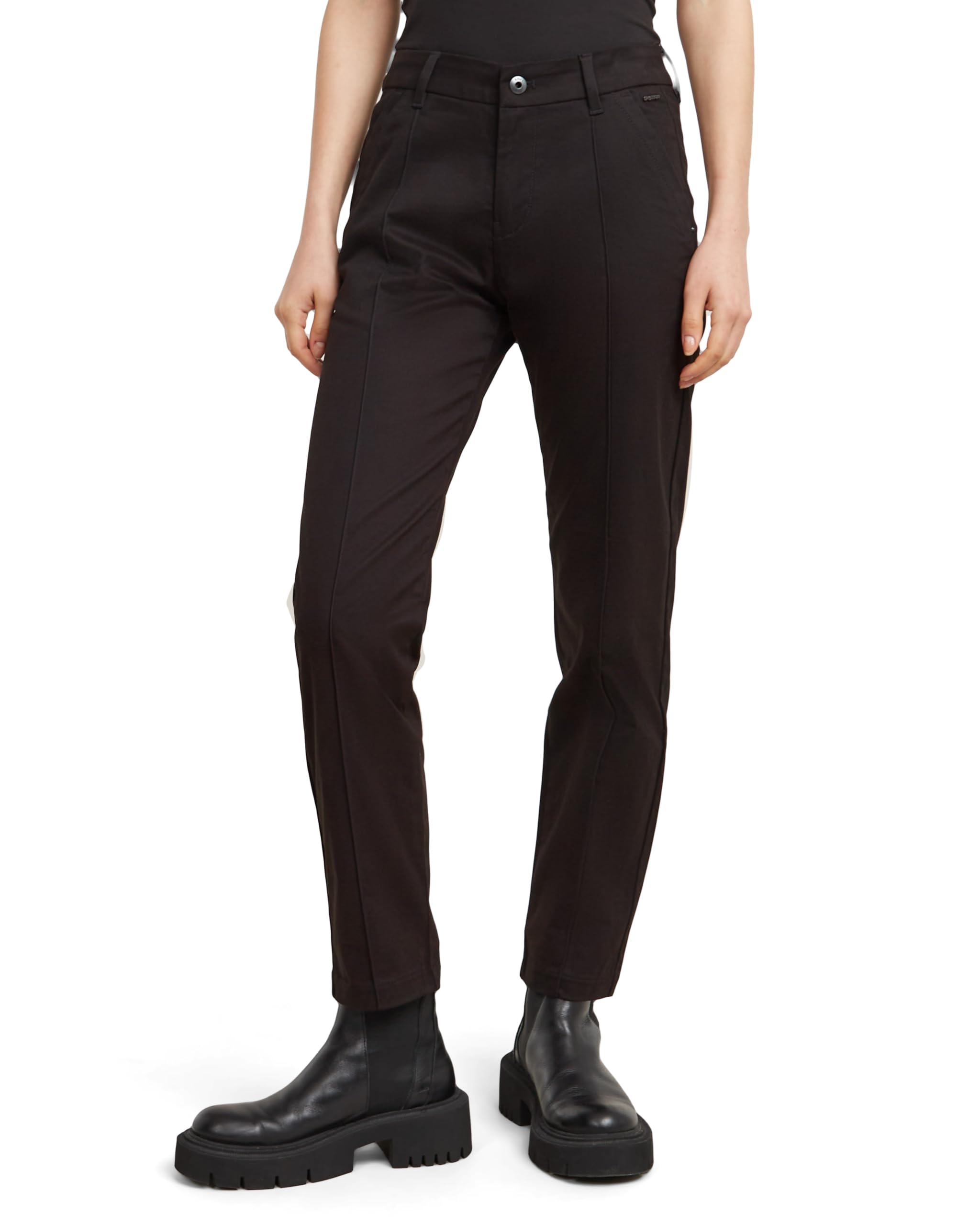 G-Star Women's Cropped Chino , Black (dk black D25308-D715-6484), 32W / 34L