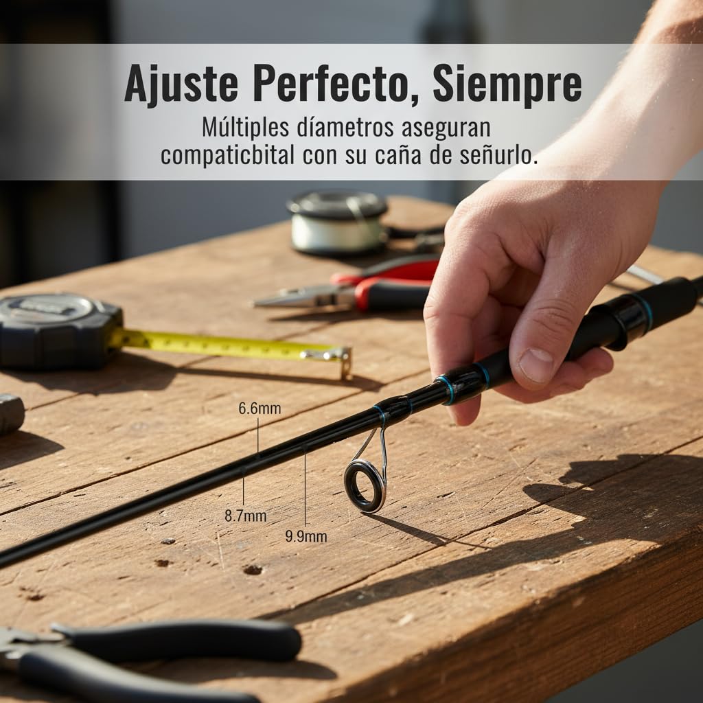 per Canna da Pesca a Esca Composita, 2.1m, Diam. 9.9mm | Resistente all'usura, per , Pesca costiera, Per pescatori dilettanti