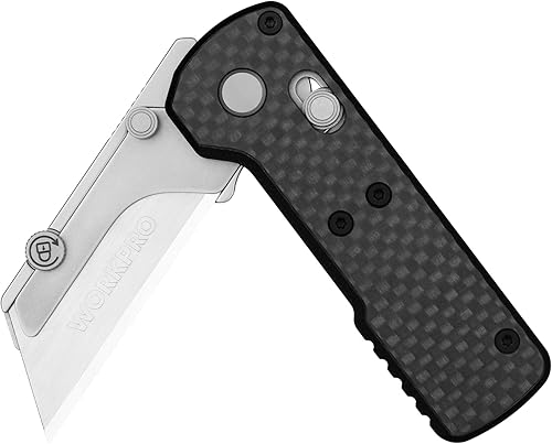 Miniatura 8 de OKNIFE Otacle U1 - Cuchillo plegable de bolsillo, cortador de caja de cambio rápido con bloqueo de riel, cuchillo de afeitar EDC con clip de