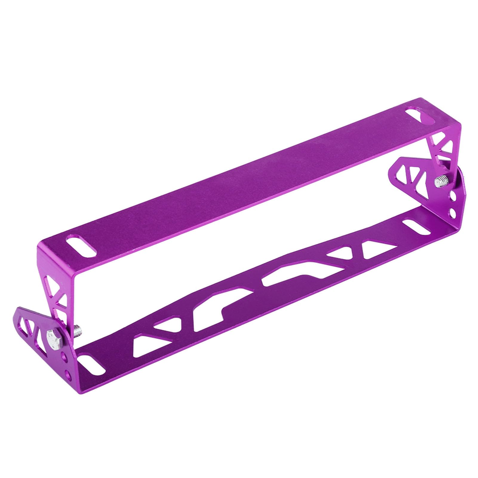 Photo 1 of Universal Front Bumper License Plate Holder License Plate Mount Changeable License Plate Relocator Bracket for Car (PURPLE)