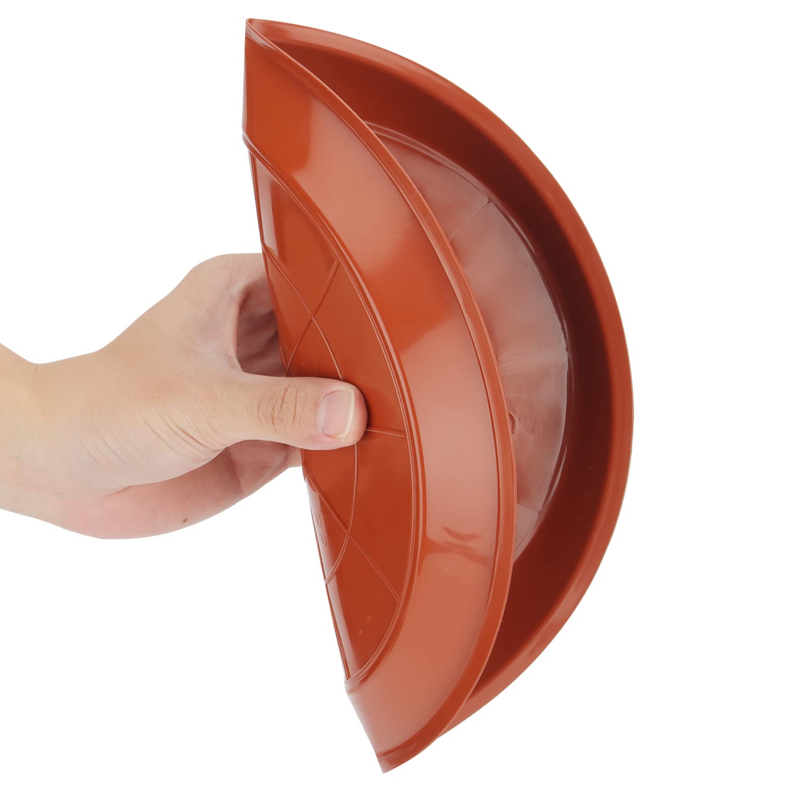 JAPCHET Confezione Da 30 Piattini Per Piante Rossi | Diametro 26 Cm, Vassoi In Plastica Resistente | Impermeabili E Antiurto, Per Vasi Da Fiori Interni/esterni