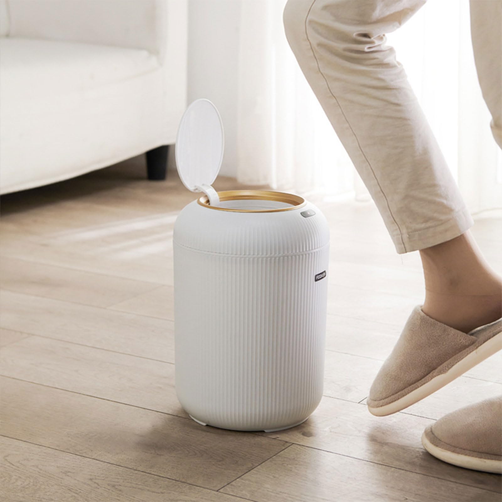 Dispenser per pattumiere da 9, 5 l / 10 l, Plantare Antiscivolo, sensori Automatici, pattumiera da Cucina, per Cucina/Camera da Letto/Soggiorno/casa, bidone Automatico