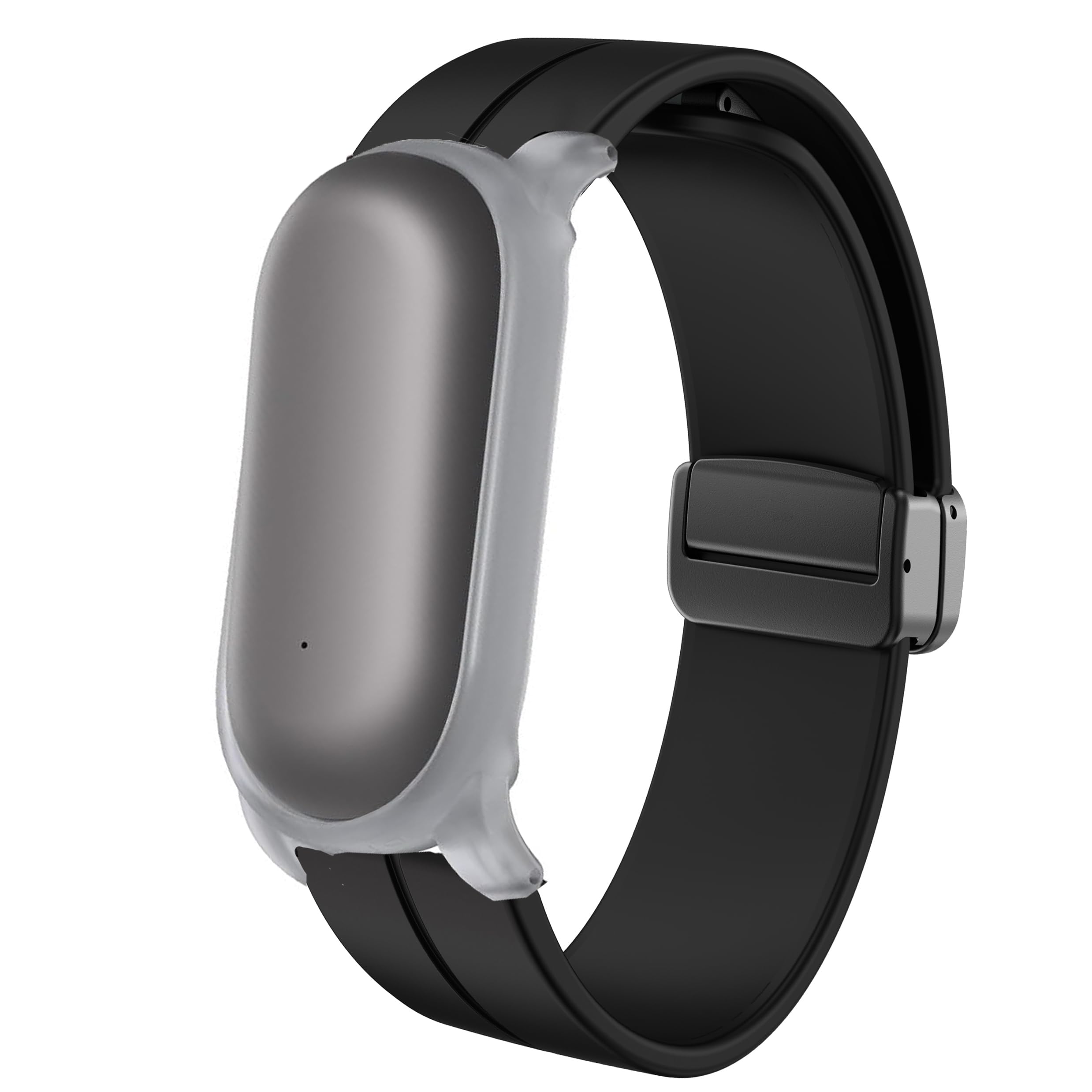 Blueshaweu Bracelet compatible avec enregistreur vocal PLAUD NotePin - En silicone souple - Entièrement magnétique - Compatible avec les enregistreurs vocaux PLAUD NotePin IA